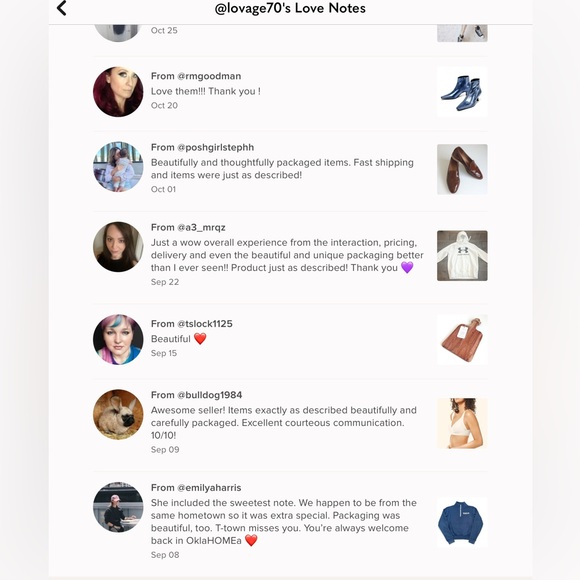 🫶🏼💗Love Notes From My Lovely Poshers!💗🫶🏼 - Picture 4 of 16